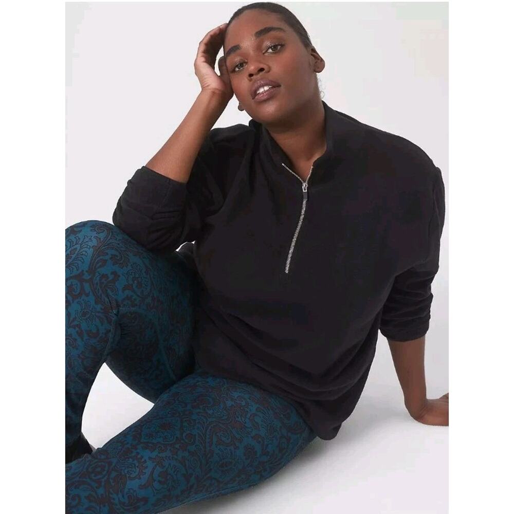 Livi For Lane Bryant Women's Plus Size Fleece Half Zip Pullover Sweater Sz 14/16